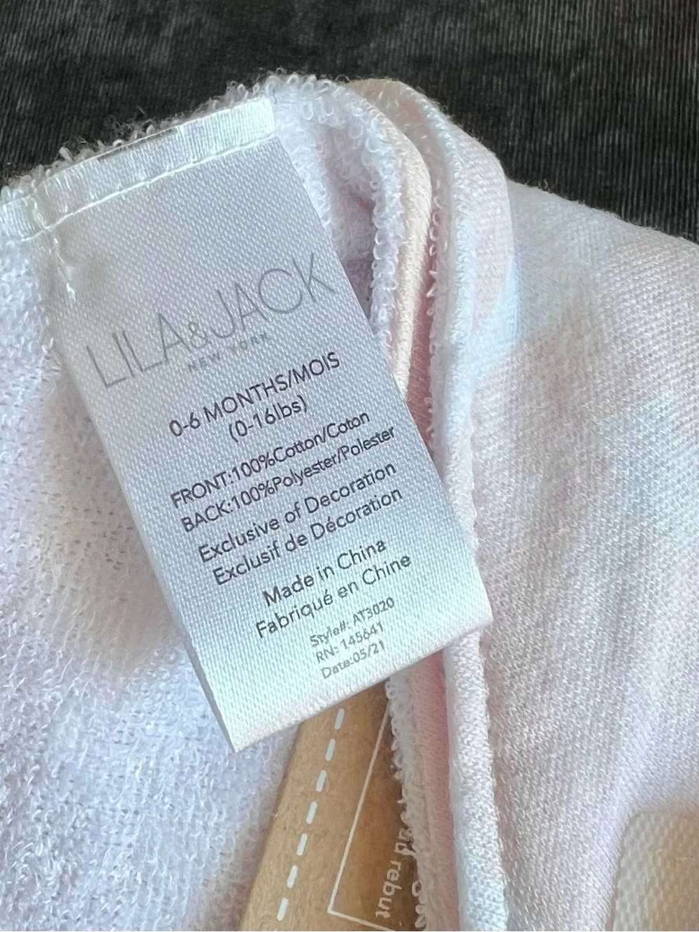 NWT Lila & Jack Headband, Sock and Bib Set Size 0-6 Months